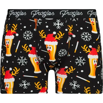 Boxerky Pánské boxerky Smoke beer black Frogies Christmas Frogies černá | krémová 1952251