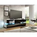 TV stolek DARDOK, bílá/černý lesk, 5 let záruka + vyzvednutí ZDARMA