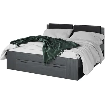 Postel ZANDER postel 180x200 cm, dub carbon +možnost VÝNOSU + vyzvednutí ZDARMA