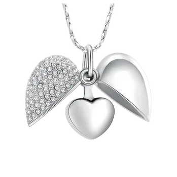 Přívěsek Přívěsek na popel Crystal Heart Stříbrná