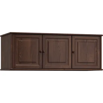 Šatní skříň Nástavec BHAGIRA 5, masiv borovice, moření: ořech + vyzvednutí ZDARMA