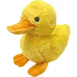 Plyšová kačenka sedící 19 cm žlutá