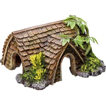 Dekorace do akvária Nobby akvarijní dekorace chýše 15 x 14 x 8 cm
