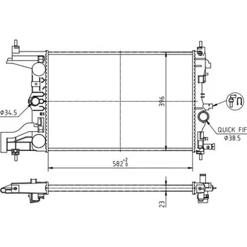 Chladič motoru Chladič, chlazení motoru HART 623 791