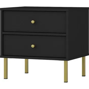 Noční stolek Nábytek PEGAS s.r.o. Noční stolek Tomila 801/2, černý grafit