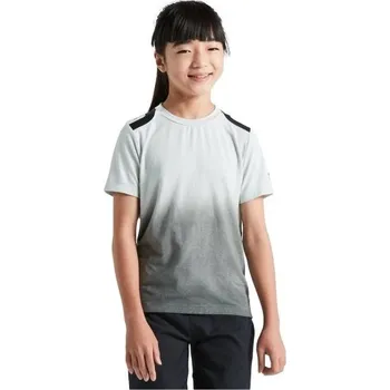 Cyklistické oblečení Dětské tričko Specialized Trail Jersey Youth Velikost: M Dove Grey Spray