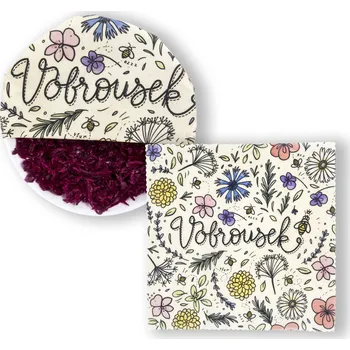 chlebník SUPR DVOJKA Design: MEDONOSNÉ KVĚTY & VČELY