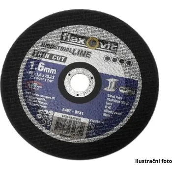 Řezný kotouč Kotouč řezný Flexovit 115x1,6 na nerez a ocel