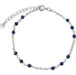 Stříbrný náramek Marina 17+3 cm - modrý ZT1204157BB