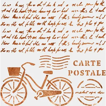 Plastová šablona, KOLO SE PSANÍM, 30x30 cm, 1 kus