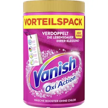 Odstraňovač skvrn Vanish Oxi Action práškový odstraňovač skvrn na barevné prádlo 1650 g