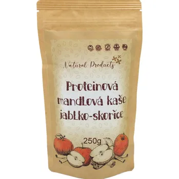 Nápoj pro sportovce RAW Proteinová mandlová kaše jablko-skořice, 250 g, Natural Products