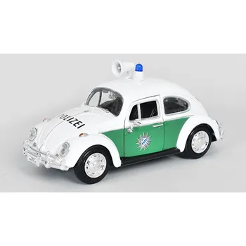 autíčko Volkswagen Beetle Police Bavaria 1953 1:24 - MOTORMAX VW Beetle - kovový model auta