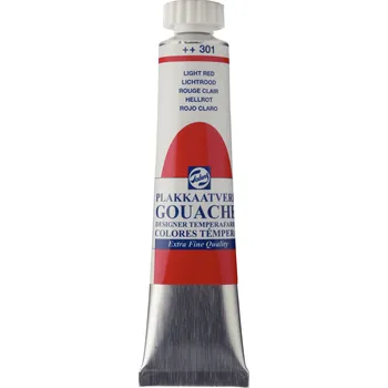 Speciální výtvarná barva TALENS Kvašová barva Gouache Extra Fine - 301 Light Red Objem: 20 ml