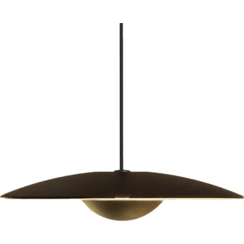 MARSET Ginger LED závěsné světlo Triac Ø20cm wenge/wenge - Stínidlo – výška 13,4 cm, Ø 4,8 cm; délka kabelu 300 cm wenge, černá 1 x 4,05 W LED - Doprava zdarma