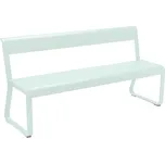 Mátově zelená kovová lavice s opěrkou Fermob Bellevie 161 cm