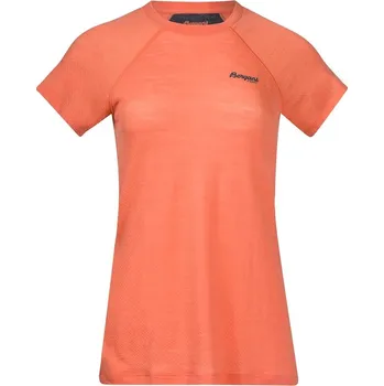 Dámské tričko Dámské tričko Bergans Floyen Wool Tee Orange L