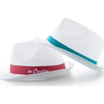 Stuha Reklamní Subrero XL stuha se sublimačním potiskem pro klobouky, bílá