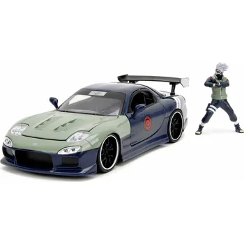 autíčko Mazda RX-7 1993 s figurkou Kakashi Hatake 1:24 - Jada Toys Mazda RX-7 1993 + Kakashi Hatake 1/24