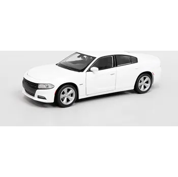 autíčko Dodge Charger R/T 2016 bílý 1:24 - Welly Dodge Charger RT - kovový model autá