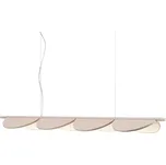 FLOS Almendra Linear LED závěsné 4 zdroje, růžová - baldachýn - délka 79,9 cm, šířka 7 cm, výška 3,9 cm růžový LED celkem 60 W - Doprava zdarma