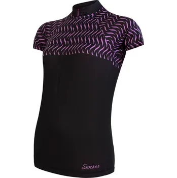 cyklistický dres Dámský cyklistický dres Sensor Cyklo Wave Black S