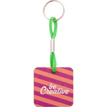 Reklamní Woody Plus C přívěšek na klíče na zakázku, zelená