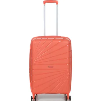 Střední cestovní kufr na kolečkách s expandérem TSA 60l Worldline 287 oranžová