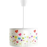 Dětský lustr na lanku HEARTS 1xE27/60W/230V