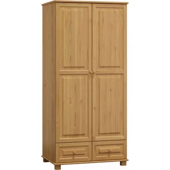 Šatní skříň Skříň šatní 2D BHAGIRA 5, šíře 90 cm, masiv borovice, moření: olše + vyzvednutí ZDARMA