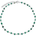 Stříbrný náramek s pravým smaragdem Arika INS1004BER