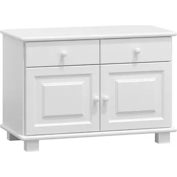 Komoda Komoda NEFTYS 17, masiv borovice, moření: bílé + vyzvednutí ZDARMA