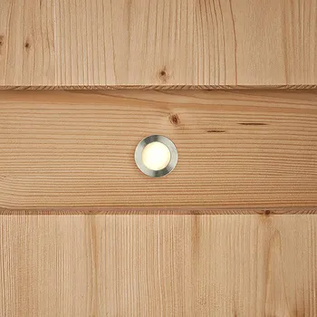 Lampička EVN LD3102 zapuštěné 12V IP68 Ø1,8cm 0,2W 830 - délka připojovacího kabelu 200 cm; hloubka dutiny 3,3 cm nerez, transparentní 1 x 0,2 W LED - Doprava zdarma