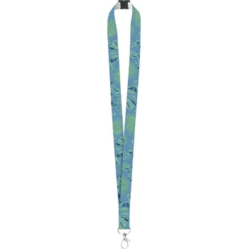Reklamní Subyard Zero Safe lanyard na zakázku se sublimačním potiskem a s bezpečnostní přezkou, bílá
