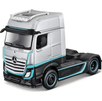 RC model Maisto - Custom Rigs-Mercedes-Benz Actros 1851, stříbrno-černá, 1:64 - expresní doprava