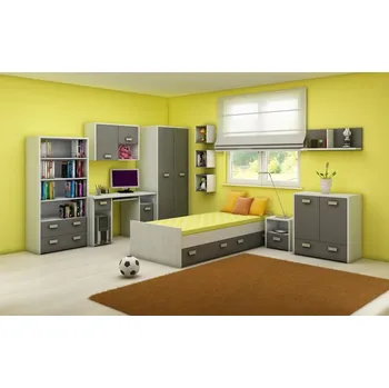 Dětský pokoj Dětský pokoj NELLORE II, craft bílý/grafit, 5 let záruka + vyzvednutí ZDARMA