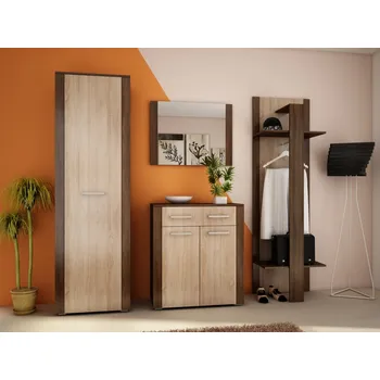 Předsíňová stěna Předsíň ARDENO, dub sonoma tmavý/dub sonoma světlý, 5 let záruka + vyzvednutí ZDARMA