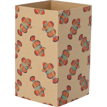 Jednorázové nádobí Reklamní CreaSleeve Kraft 292 papírový kraftový rukáv na zakázku, přírodní