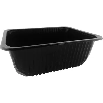 Jídelní hůlka Plastová zatavovací miska 1D černá 227/178/100 380ks