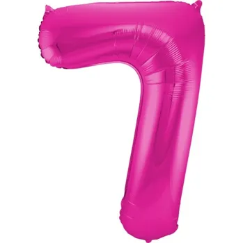 Balónek Foliová číslice - magenta 7 - 86 cm