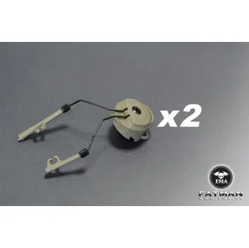 Sportovní střelba FMA Rail adapter set na helmu pro headset Peltor - FG