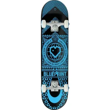 Skateboard Skateboard BLUEPRINT Home Heart V2 7.75x31.7" | BLACK-BLUE