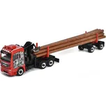 MAN TGX XLX 6c přeprava dřeva 1:87 - Herpa MAN TGX XLX 6C - kovový model auta