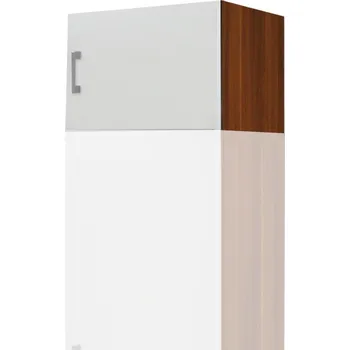 Šatní skříň Nástavec ke skříni BUANG 1D, ořech/bílá + vyzvednutí ZDARMA