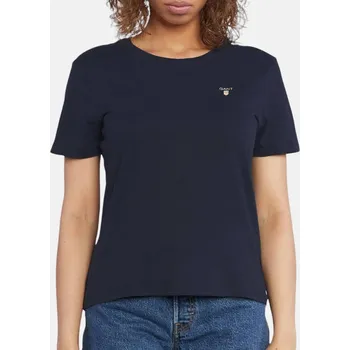 Dámské modré triko Gant - Velikost M, Barva Modrá 55823 605158