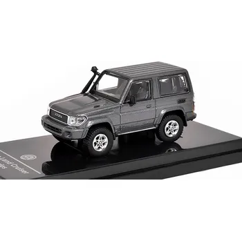 autíčko Toyota Land Cruiser 71 2014 tmavě šedá 1:64 - PARAGON Models Toyota Land Cruiser 2014 LHD - kovový model auta 1/64