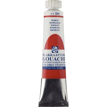 Speciální výtvarná barva TALENS Kvašová barva Gouache Extra Fine - 334 Scarlet Objem: 20 ml
