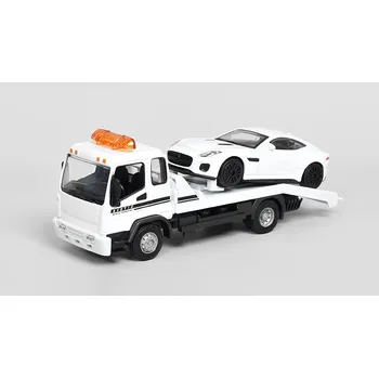 autíčko Silniční Asistence s modelem Jaguar F-Type Coupe R 2015 - 1:43 Bburago Road Rescue Truck s modelem Jaguar F Type Coupe R 2015 - kovový model auta