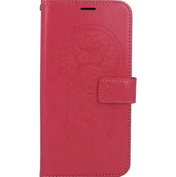 Pouzdro na mobilní telefon Pouzdro Samsung A55 knížkové Lapač se sovičkou růžové (kryt neboli obal na Samsung A55)