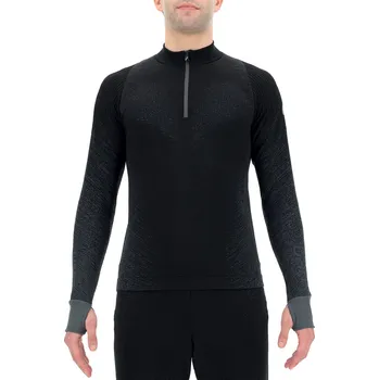 Pánské tričko Pánské tričko UYN Running Exceleration Shirt LS Zip Up Black XL